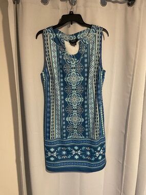 Blue Patterned Dress